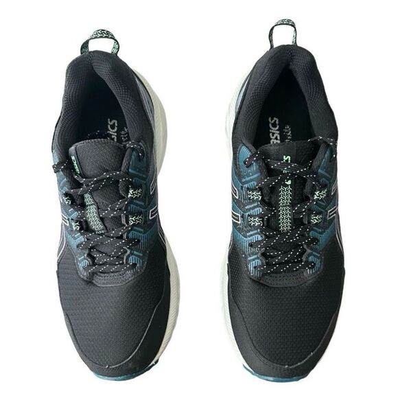 ASICS Black and Teal Running Shoes ASICS Gel Venture 9 Black Digital Violet - Picture 2 of 10